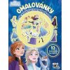 Omalovánky se svítícími samolepkami Ledové království