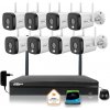 Dahua IP monitorovacia súprava 8 aktívnych IR LED kamier WI-FI 5MPx do 30 m