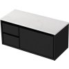 Kúpeľňová skrinka pod umývadlo Sanox Loft čierna matná 101 x 47 x 46 cm