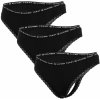 Tommy Hilfiger 3PACK dámske nohavičky UW0UW02825 0R7 čierne