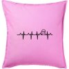 EKG pivo - Vankúš 50x50 - 50x50 - Iba poťah ( Ružová )