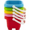 Vedierko na piesok plast 12x9cm 5 farieb 12m+