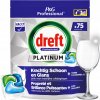 Dreft Kapsuly do umývačky riadu Professional Platinum 3v1 Výkonné 75 ks