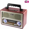 Vreckové retro rádio SAL RRT3, stereo multimediálny prehrávač, BT, USB/microSD, AUX