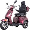 Elektrický trojkolesový vozík inSPORTline Zorica Deluxe s elektromagnetickou brzdou vínová