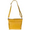 NovaKabelka.sk Batilda Gialla Scura kožená talianska crossbody kabelka žltá