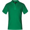PROMODORO 4001 / Pánska polokošeľa z prstencovej bavlny - kelly green M