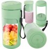 Prenosný smoothie mixér USB bezdrôtový 450 ml zelený (Zdravé nápoje na dosah ruky – kdekoľvek a kedykoľvek)