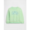 GAP Baby mikina s logom Zelená 18-24M