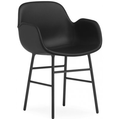 Normann Copenhagen Form Armchair Ultra Leather čierna / čierna oceľ