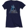 Def Leppard tričko Triangle Logo Modrá