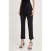 Nohavice Calvin Klein dámske, čierna farba, rovné, vysoký pás, K20K206885 42