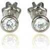 GOLDIE Diamantové náušnice Simple elegant white LEA904.ZOX