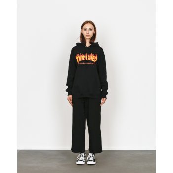 Thrasher Flame Hood pánska mikina black