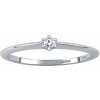 Silvego Zlatý zásnubný prsteň Beanie z bieleho zlata s diamantom - 0,05 ct DNN2608006RGW