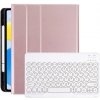 AppleKing puzdro s klávesnicou s okrúhlymi klávesmi a priestorom na Apple Pencil pre iPad 10,9