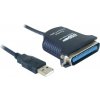 DeLock Konvertor USB->Centronics (IEEE-1284), kabel 0,8 m
