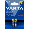 Maxell VARTA alkalické AAA 1,5V batérie, 2 kusy