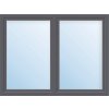 ARON Plastové okno dvojkrídlové ARON Basic biele/antracit 1350 x 600 mm