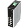 Switch Conexpro GNT-IG1210GF-DC priemyselný, na DIN lištu, 8x GLAN, 2x SFP
