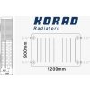 KORAD Radiátor 33K 900/1200 (KORAD 33K 900/1200)