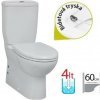 Creavit Sedef - skrátené stojace WC + bidet 2v1, Vario odpad