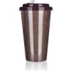Banquet Hrnček cestovný dvojstenný GLITTERS 0,5 l, hnedá