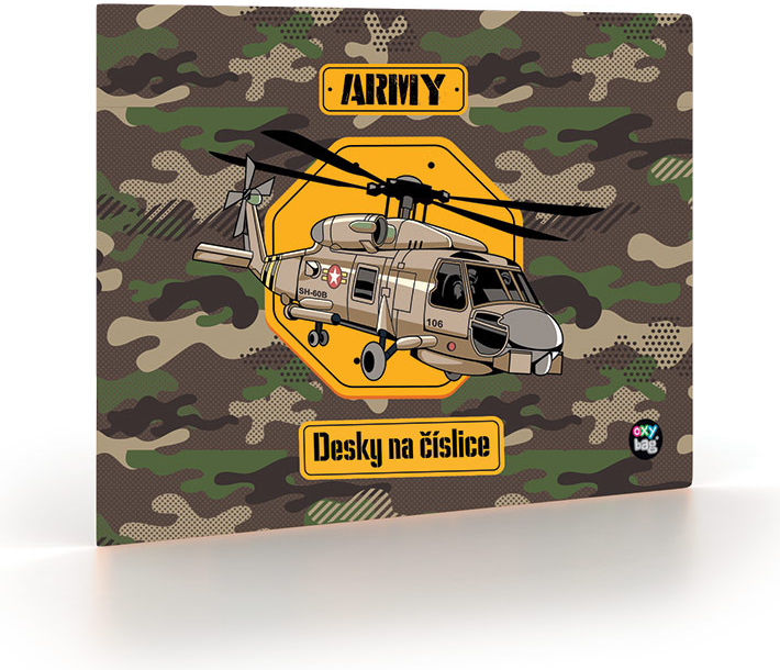 Dosky na číslice Helikoptéra