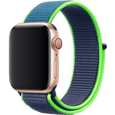 Eternico Airy na Apple Watch 42 mm/44 mm/45 mm Night Blue and Green edge AET-AWAY-NiBlG-42