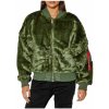 Alpha Industries MA-1 OS FUR WMN dámska bunda sage green Farba: zelená, Veľkosť: S