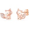Olivie Strieborné náušnice LÍŠKA ROSE 9700 Ag 925; ≤1,7 g.