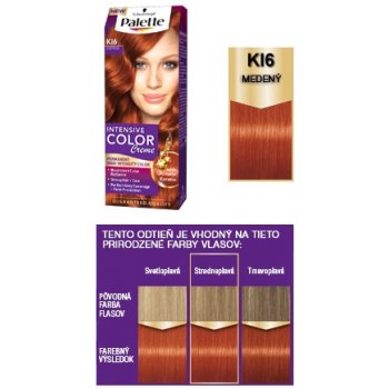 Schwarzkopf Intensive Color Creme K16 medený farba na vlasy