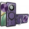 Techsuit - CamGuard Pro kryt s ochranou fotoaparátu pre Honor Magic8 Lite – fialový