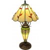 Brilagi - Tiffany vitrážová stolná lampa FOLIA 1xE27/60W/230V + 1xE14/40W BRT-B015E + záruka 3 roky zadarmo