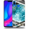 Picasee silikónový prehľadný obal pre Huawei Nova 3 - Blue geometry