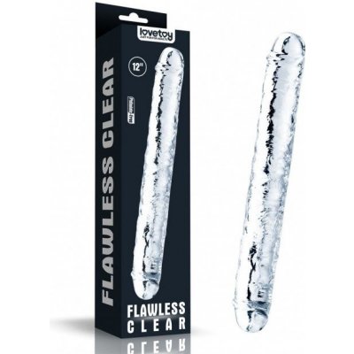 Lovetoy Flawless Clear Double Dildo 12″