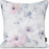 Takoy Zamatová obliečka na vankúš VELVET 153 s potlačou pastelových kvetov a ozdobnou kontrastnou lemovkou-HF-468038 | 45 x 45 cm