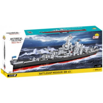 Cobi 4837 WW II Battleship Missouri BB-63, 1:300, 2655 kostek