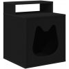 Mačka Dom Čierna 42,5 x 40 x 53,5 cm Kompozitné drevo