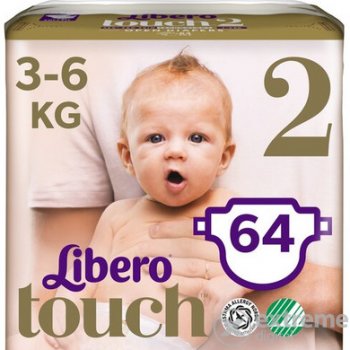 Libero Touch 2 plienky 3-6 kg 64 ks od 11 € - Heureka.sk