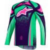 Alpinestars TECHSTAR NOMUR tmavě fialová/zelená/růžová fluo
