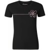 Alpine Pro NORDA dámske čierne bavlnené tričko - XS