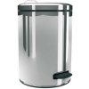 MERIDA Odpadkový Kôš nášľapný kovový nerez lesk 12 l B5B