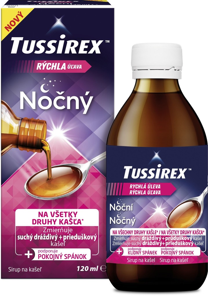 TUSSIREX Nočný sirup 120 ml