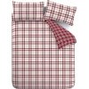 Vínové obliečky na dvojlôžko 200x200 cm Kelso Check – Catherine Lansfield