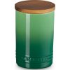 Dóza Le Creuset s dreveným vekom 770 ml, bambusová zelená