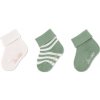 Sterntaler Ponožky krátke bavlna GOTS 3 ks v balení zelená uni