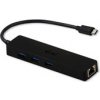 i-tec USB-C 3.1 Slim 3-portový HUB + RJ-45 C31GL3SLIM