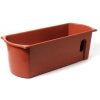 Nohel Garden Truhlík samozavlažovací FLORA s knôty plastový terakota - 60x20x16cm