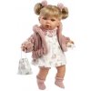 Llorens 42408 JULIA - realistická bábika so zvukmi a mäkkým látkovým telom - 42 cm
